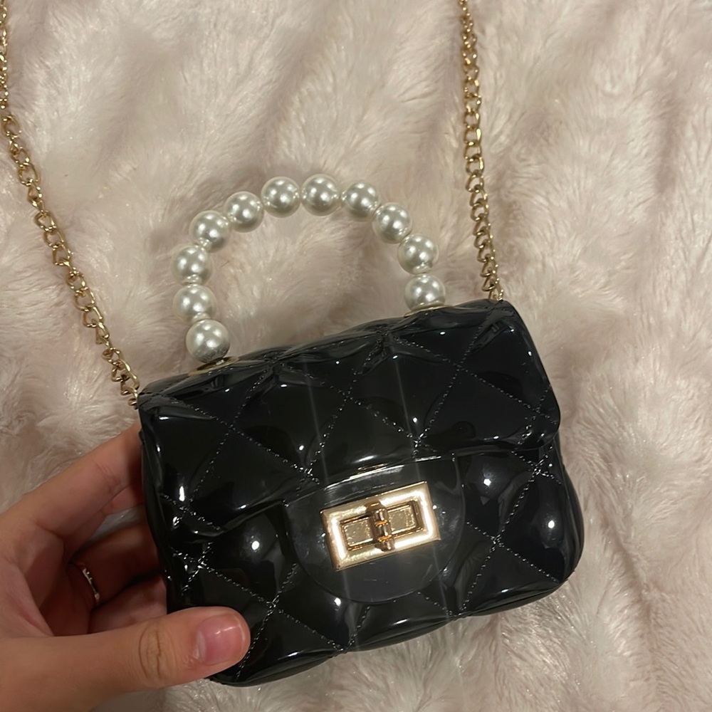 Quilted black crossbody